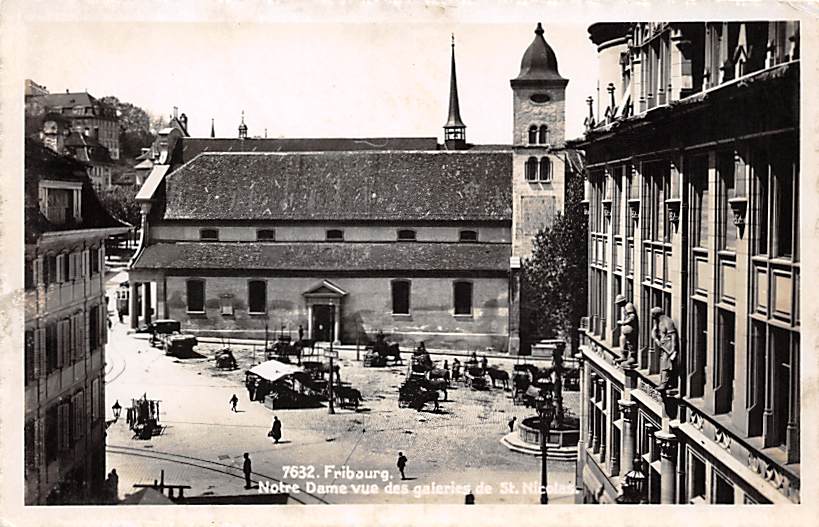 Freiburg, Notre Dame vue des galeries de St. Nicolas