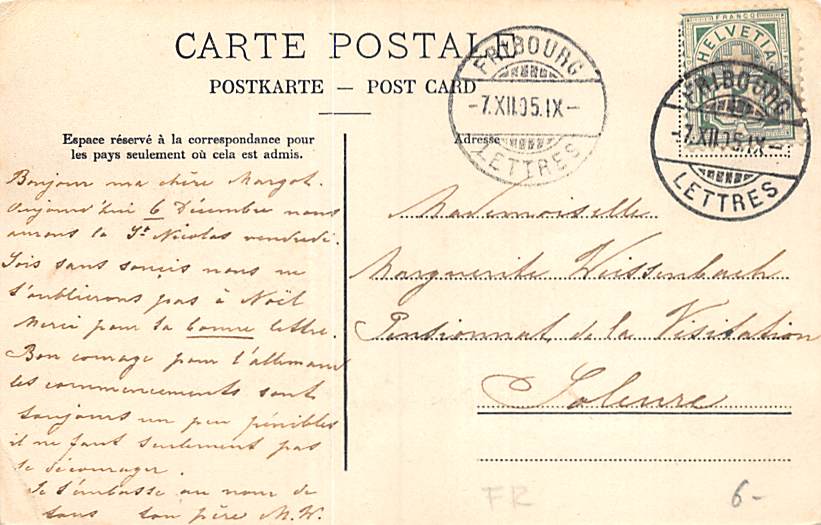 Freiburg, Paysage d'hiver aux environs de Fribourg