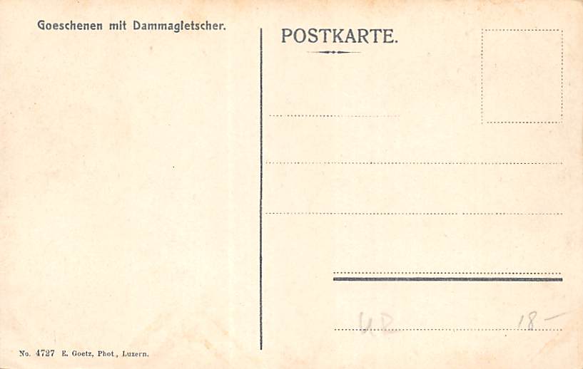 Goeschenen, mit Dammagletscher