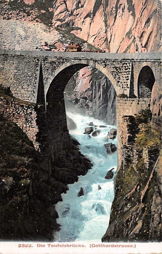 Gotthardstrasse, die Teufelsbrücke