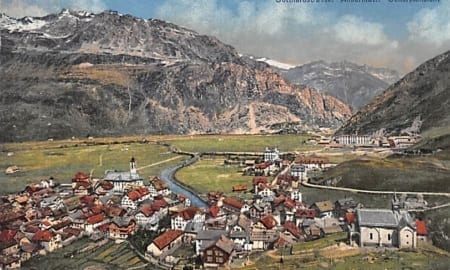 Andermatt, Gotthardstrasse, Generalansicht