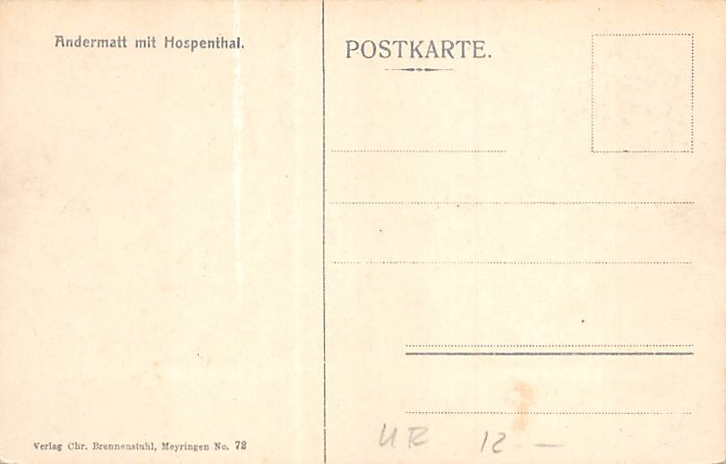 Andermatt, mit Hospenthal