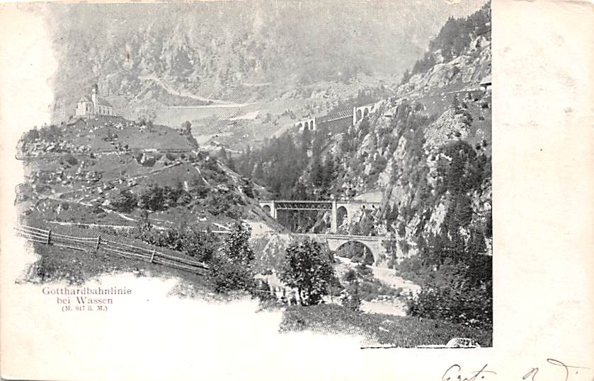 Wassen, Gotthardbahnlinie