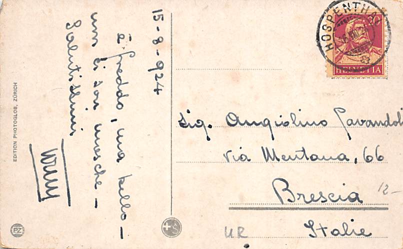 Hospental, gegen Andermatt u. Oberalpstrasse