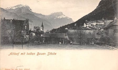 Altdorf, mit beiden Bauen Stöcke