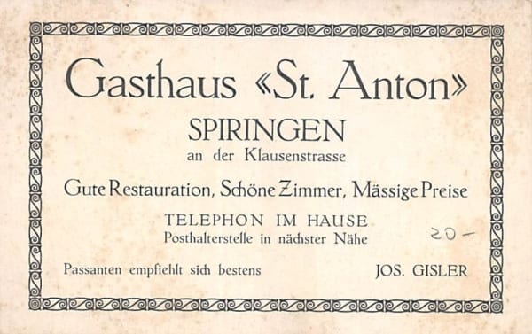 Spiringen, an der Klausenstrasse