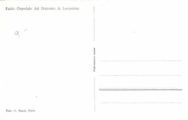 Faido, Ospedale del Distretto di Leventina