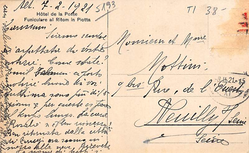 Piotta, Ritom Hotel de la Poste