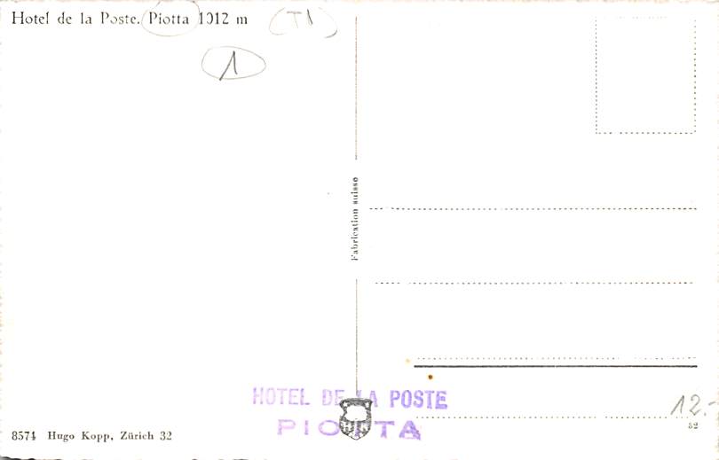 Piotta, Hotel de la Poste