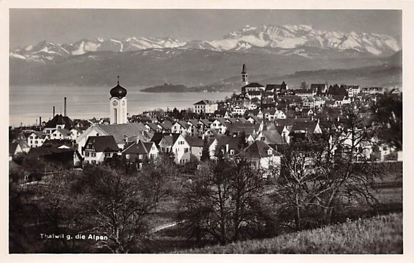 Thalwil g. die Alpen
