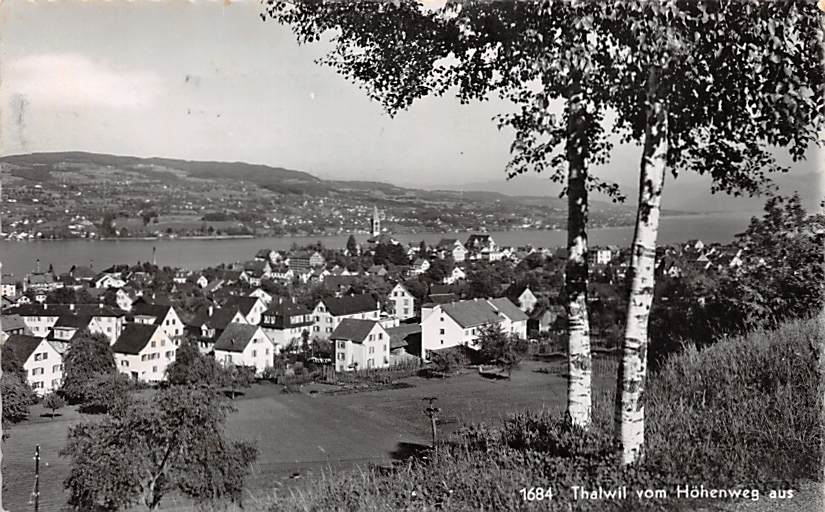 Thalwil, vom Höhenweg aus