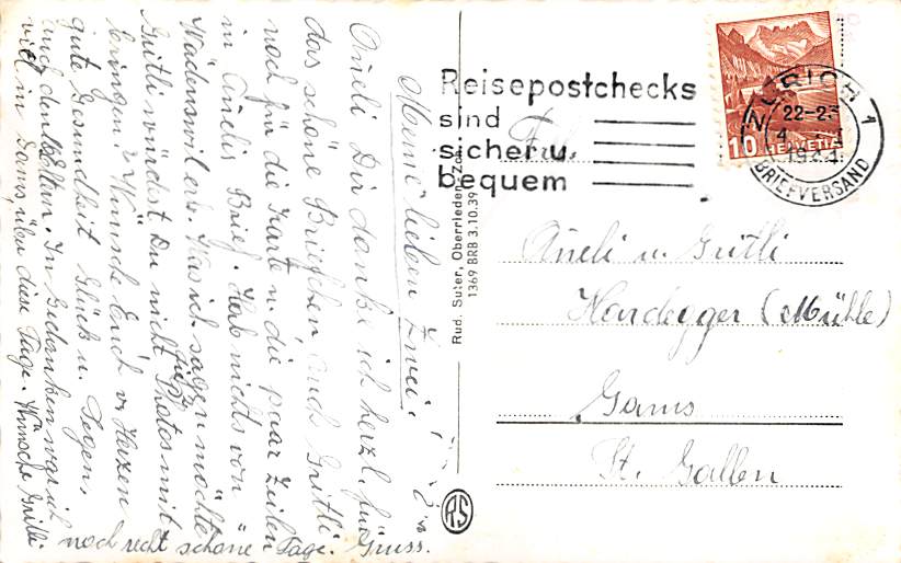 Thalwil, vom Höhenweg aus