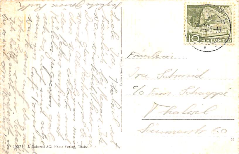 Thalwil, gegen die Alpen