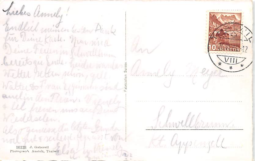 Thalwil, gegen den Glärnisch