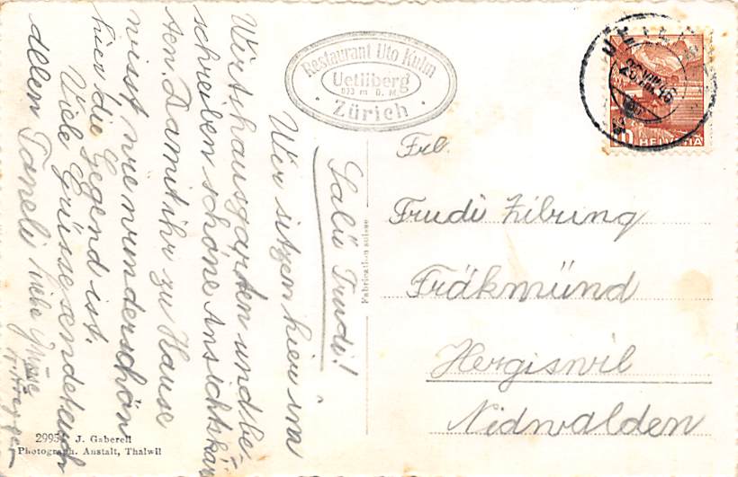 Zürich, Uetliberg, Berghaus Uto-Kulm