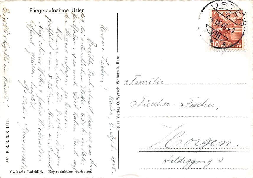 Uster, Fliegeraufnahme