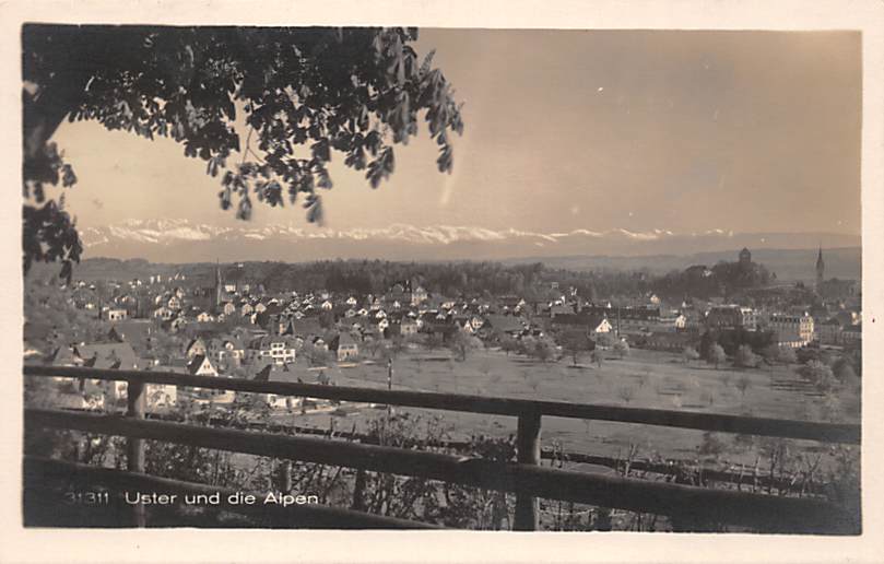 Uster, und die Alpen