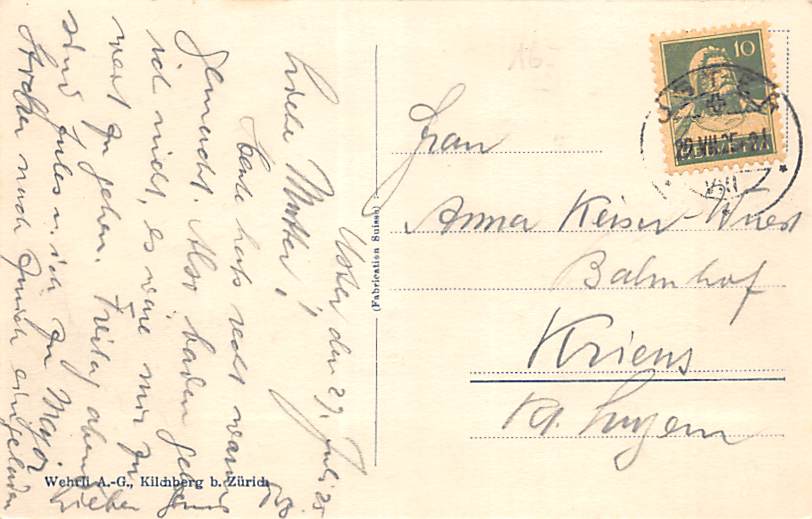 Uster, und die Alpen