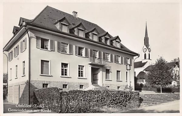 Obfelden, Gemeindehaus mit Kirche