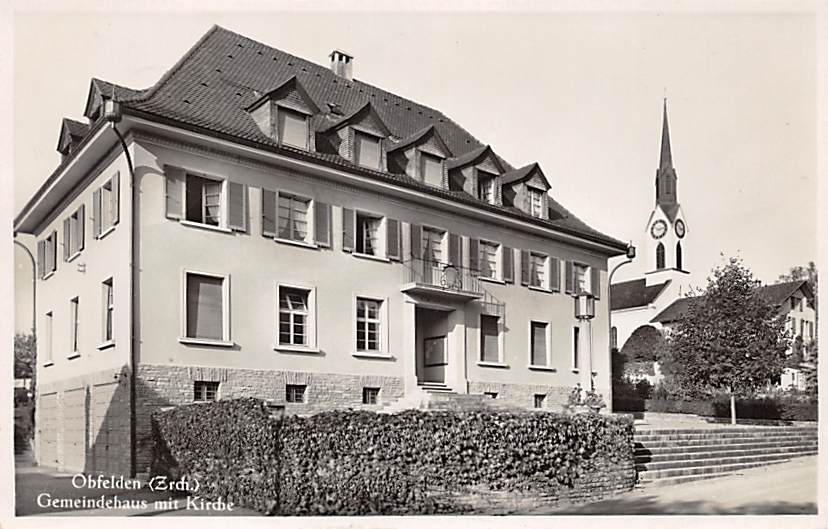 Obfelden, Gemeindehaus mit Kirche