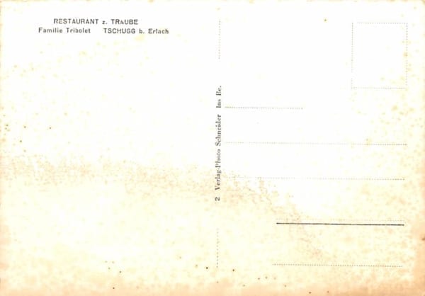 Tschugg b. Erlach, Restaurant z. Traube