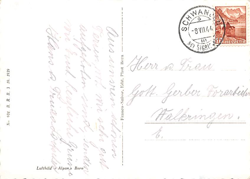 Tschingel, Fliegeraufnahme