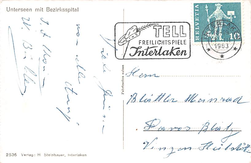 Unterseen, mit Bezirksspital