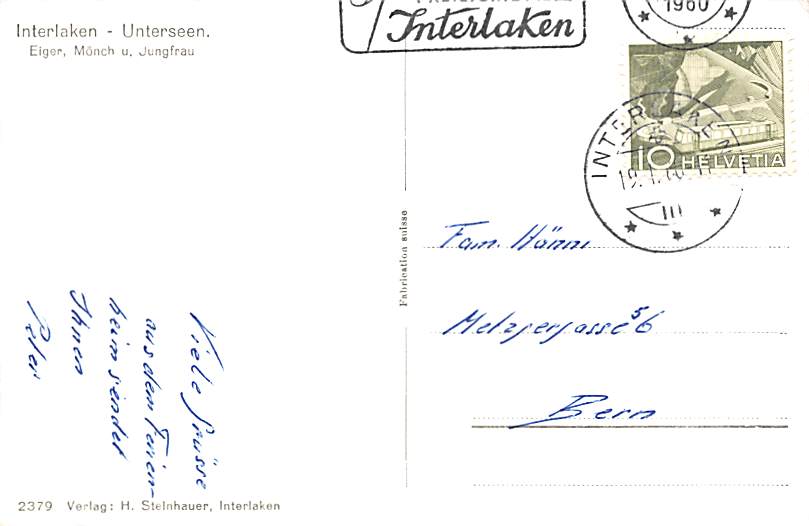 Unterseen, Interlaken, Eiger, Mönch u. Jungfrau