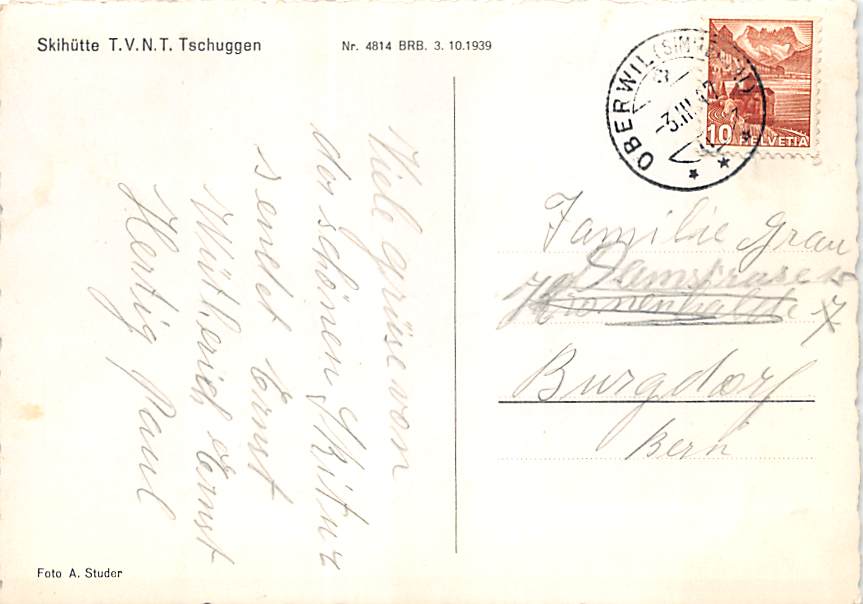 Tschuggen, Skihütte, T.V.N.T. Tschuggen