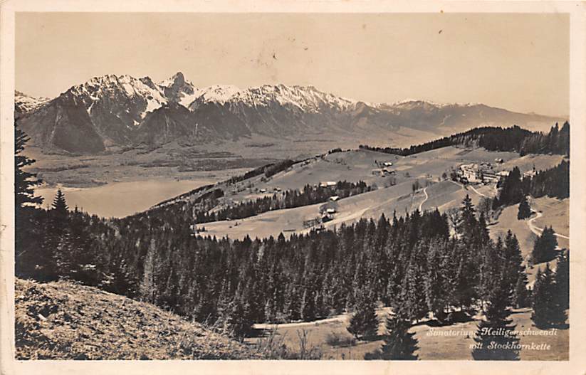 Heiligenschwendi, Sanatorium, mit Stockhornkette