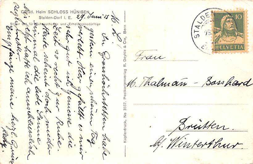 Hünigen i. E., Schloss