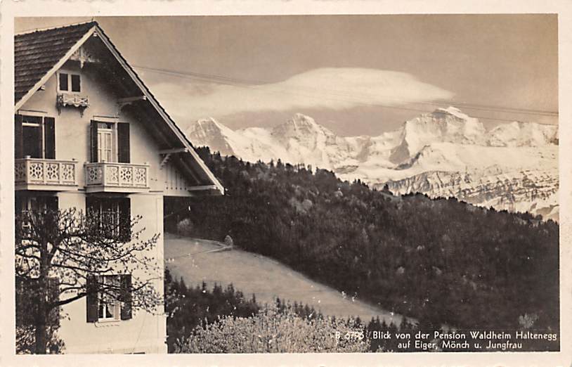 Haltenegg, Blick von der Pension Waldheim