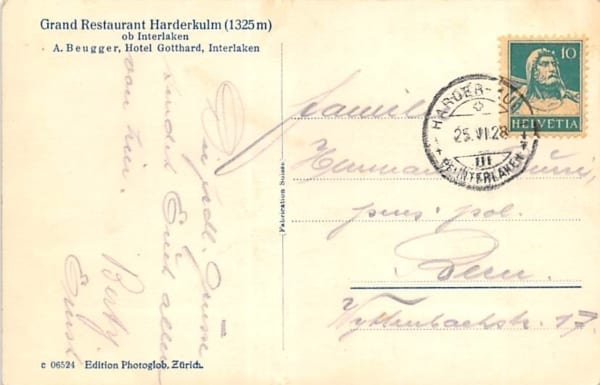 Harderkulm, ob Interlaken, Grand Restaurant