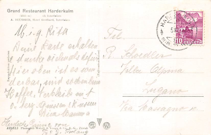 Harderkulm, mit Jungfraugruppe