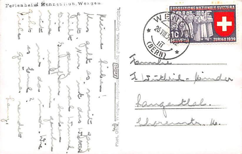 Wengen, Ferienheim Hunnenfluh