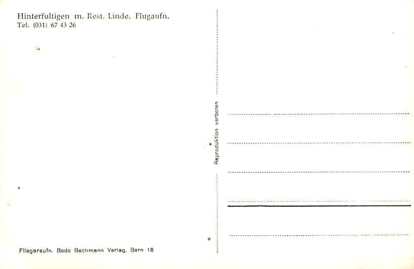 Hinterfultigen, m. Rest. Linde, Flugaufnahme