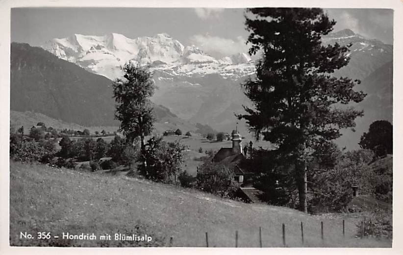 Hondrich, mit Blümlisalp