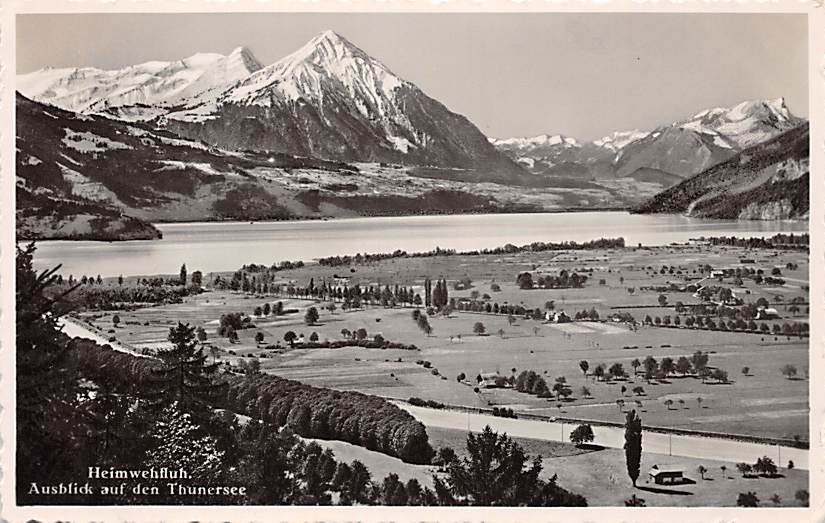 Heimwehfluh, Ausblick auf den Thunersee