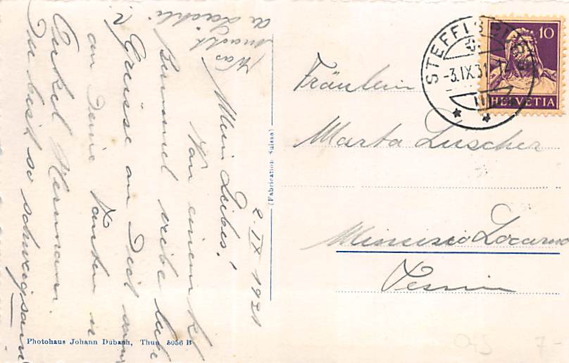 Steffisburg, Hartlisberg, Pension Bellevue