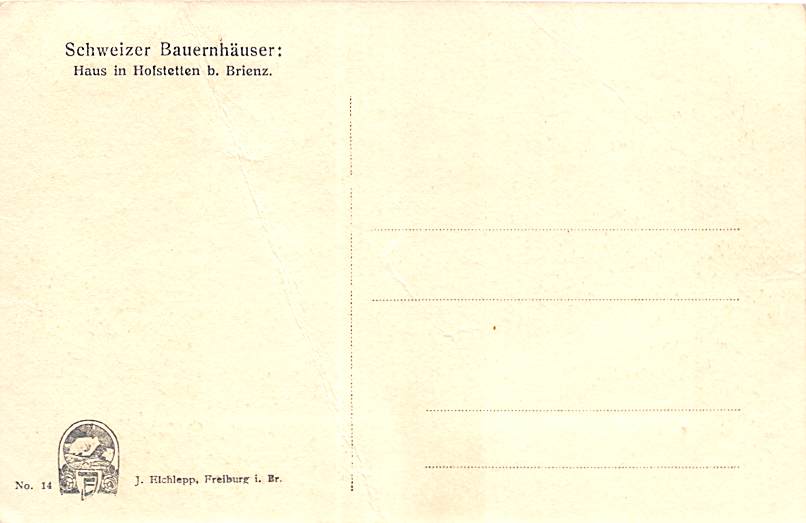 Hofstetten, b. Brienz, Schweizer Bauernhäuser