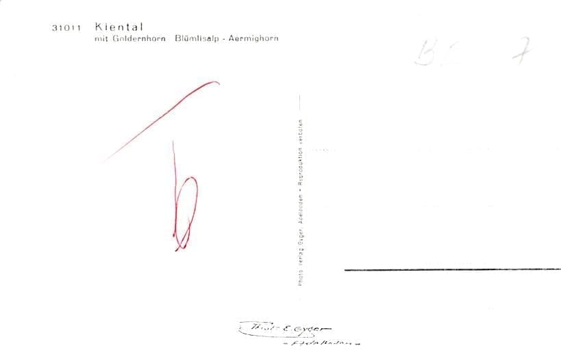 Kiental, Goldernhorn, Blümlisalp-Aermighorn