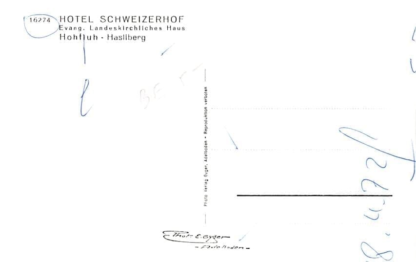 Hohfluh, Hasliberg, Hotel Schweizerhof