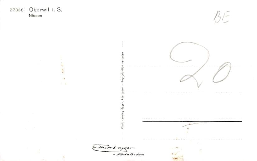 Oberwil i. S., Niesen