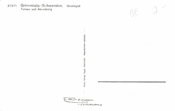 Grimmialp, Schwenden, Diemtigtal