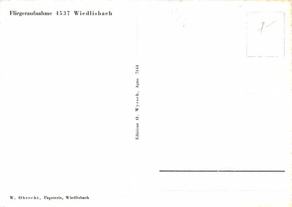 Wiedlisbach, Fliegeraufnahme