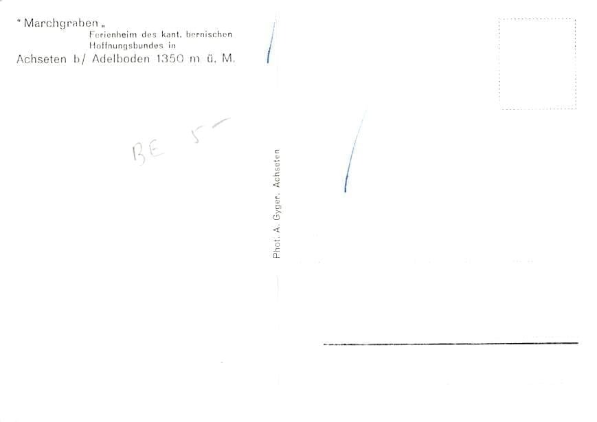 Achseten b/ Adelboden, Marchgraben
