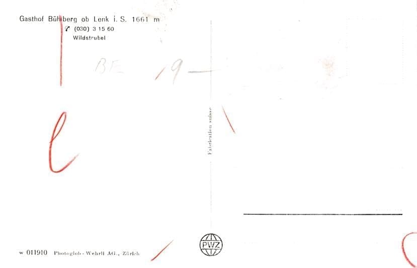 Bühlberg ob Lenk, Gasthof