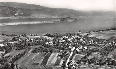 Vinelz, mit St. Petersinsel, Fliegeraufnahme