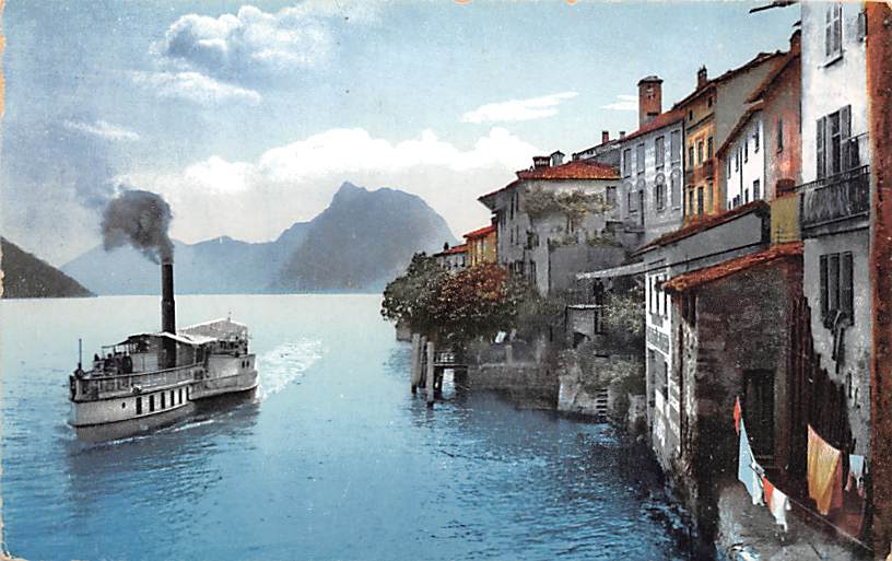 Gandria, e Monte San Salvatore, Lago di Lugano