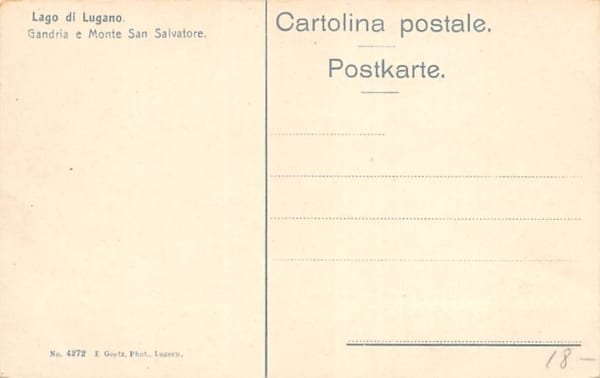 Gandria, e Monte San Salvatore, Lago di Lugano
